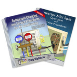AC Service Tech 2nd Edition Refrigerant Charging Procedures and Inverter Mini Split Operation Paperback Book Combo