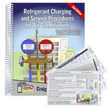 AC Service Tech 2nd Edition Refrigerant Charging and Service Procedures for Air Conditioning Paperback Book and Quick Reference Card Combo