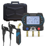 Sauermann Si-RM350 Smart Digital Manifold 2 Valve Kit with Wired Temperature Clamps, Wireless Vacuum Probe, and Hard Case