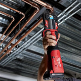 Milwaukee M18 Force Logic Press Tool with ACR jaw in use