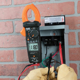 Klein CL440 HVAC Clamp Meter True RMS in use