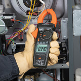 Klein CL440 HVAC Clamp Meter True RMS in hand