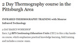 2 Day Thermography course in the Pittsburgh Area