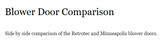 Blower Door Comparison