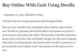 Buy Online With Cash Using Dwolla