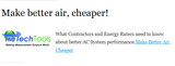 Make better air, cheaper!