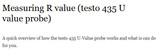 Measuring R value (testo 435 U value probe)