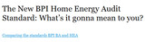 The New BPI Home Energy Audit Standard: What's it gonna mean to you?