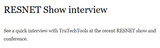RESNET Show interview