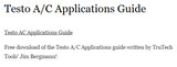 Testo A/C Applications Guide