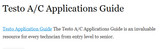 Testo A/C Applications Guide