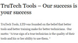 TruTech Tools – Our success is your success
