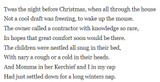 ‘Twas the night before Christmas