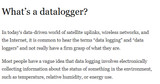 What's a datalogger?