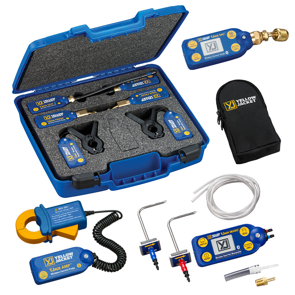 Yellow Jacket Complete Wireless Probe Kit with Manometer, Vacuum