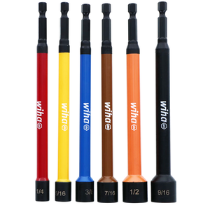 Wiha 70486 Color Coded Magnetic Nut Driver Set SAE - 6 Piece (1