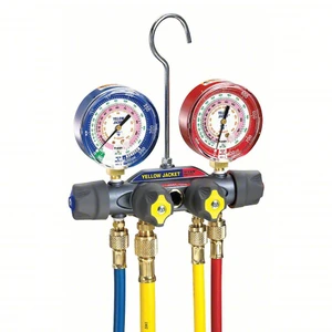 Yellow Jacket 49987 TITAN 4-Valve Test and Charging Manifold 3-1/8