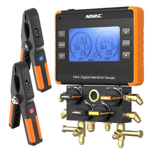 NAVAC NX4 NEXUS | Smart Digital Manifold Gauge | TruTech Tools