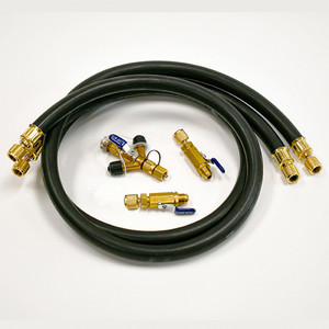 Pack Adaptateur De Vanne à Bille Yellow Jacket 29986 Plus II - 3 Tuyaux 72 Pouces - Pour Climatisation