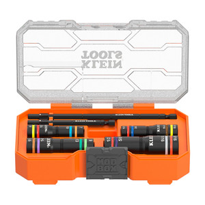 Klein Tools 32933 Impact Flip Socket Set 7-in-1, 1/4