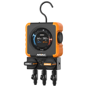 NAVAC N1DX FLEX 1 Manifold Gauge with HD Color Graphic Interface