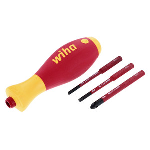 Wiha 28393 Insulated Slim Line Precision Pop Up Screwdriver Set, Slotted, 7＿並行輸入品 Wiha Tools 28393 Insulated 6-in-1 Ultra Driver SlimLine Slotted