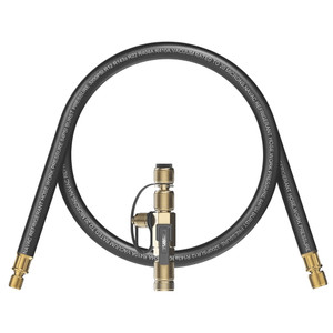 NAVAC Big Boy Evacuation Hose - 3/4 Inch Diameter HVAC Hose With 1/4 To 1/2 Inch Fittings