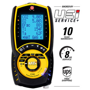 UEi PDT655 Differential Temperature Folding Pocket Thermometer, HVAC  Digital Thermometer with Backlit Display and Magnetic Mount, Measures -58  to