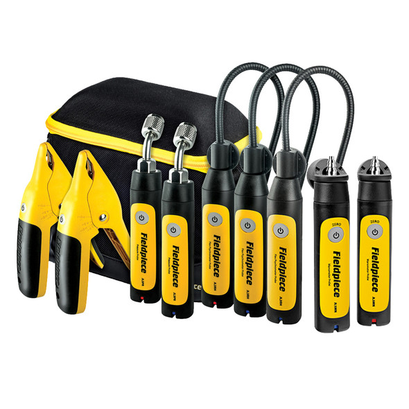 measureQuick Fieldpiece 9 Probe Basic Kit for A/C or Heat Pump Cooling