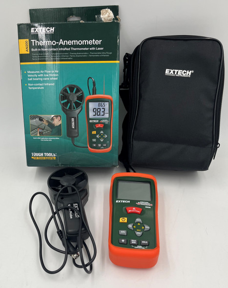 USED-Extech AN200 Mini Thermo-Anemometer w/ InfraRed Thermometer