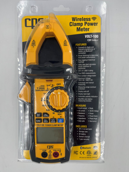 USED-CPS VOLT-100 Wireless Clamp Power Meter with InRush, True RMS