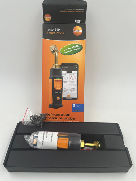 USED-560254903-0526 Testo 549i Refrigeration Pressure Smart Probe 2nd Gen Long Range BlueTooth Probe - Condition Like New