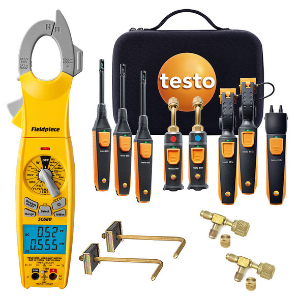 Testo Professional Smart Probe Kit for measureQuick with SC-680 meter and 510i probe