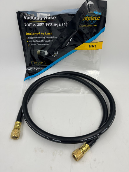USED-HV1-0626 Fieldpiece HV1 Black 5' Vacuum Hose 3/8" x 3/8" - Used Like New Open