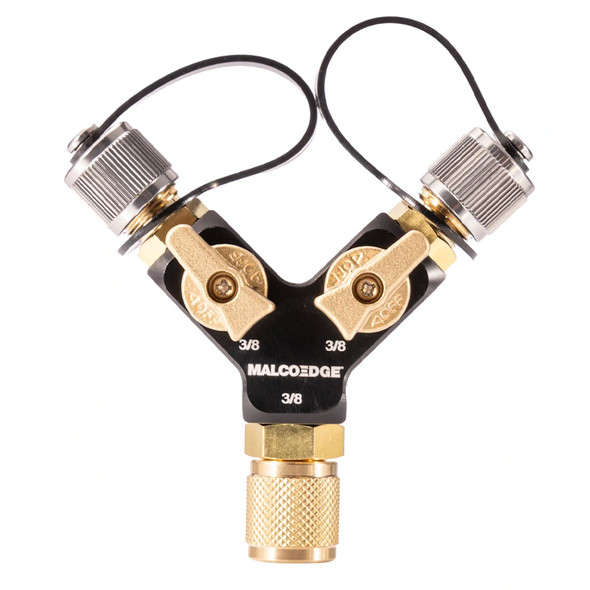 MalcoEdge HFYV38 Dual-Valve Hi-Flow Y Branch main front view