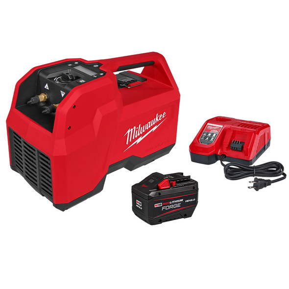 Milwaukee 2938-21 M18 Brushless Battery Powered Refrigerant Recovery Machine with battery and charger