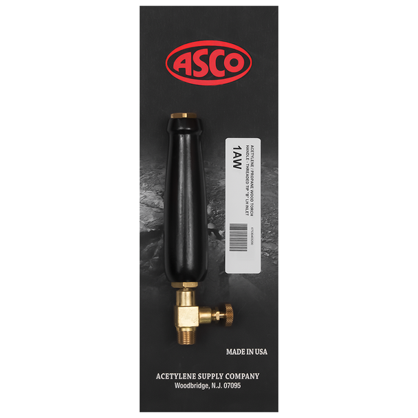 ASCO 1AW Wood Grip Torch Handle w/9/16" Inlet