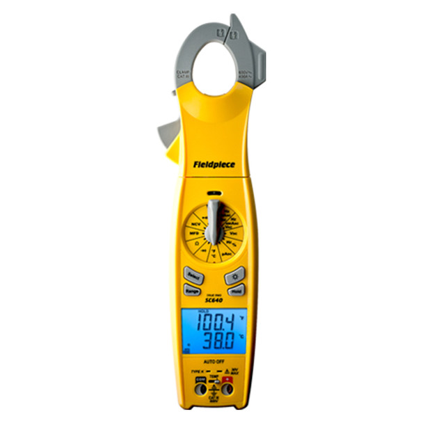 Fieldpiece SC640 True RMS HVAC Clamp Meter with Swivel Head front view