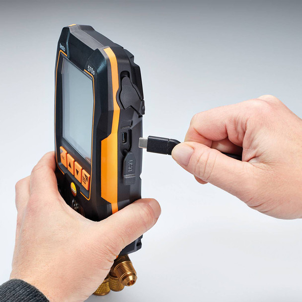 Testo 570s Smart Vacuum Kit - Smart Digital Manifold with Wireless Vacuum and Temperature Probes