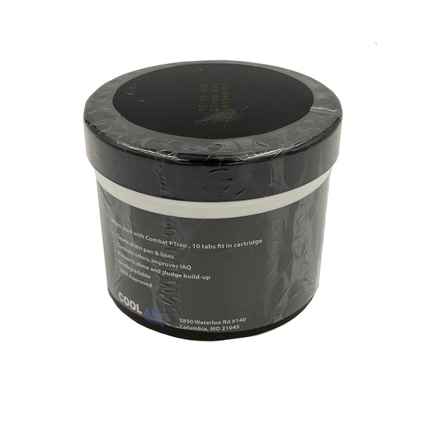 CoolAir CPT-44 Combat Tabs Chlorine-Free Condensate Cleaning Tablets packaging back