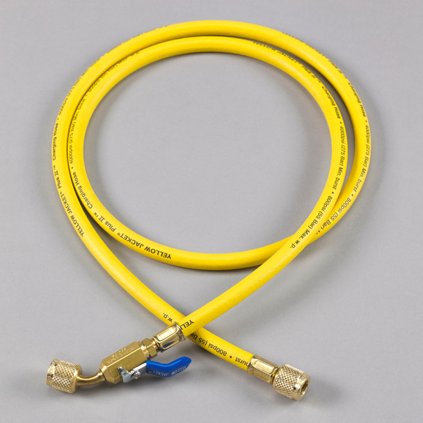 Yellow Jacket 29060 PLUS II 1/4" Compact Ball Valve Hose 60" Yellow