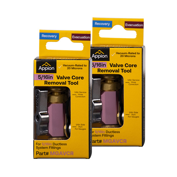 Appion MGAVCR 5/16" Valve Core Removal Tool Two Pack in box