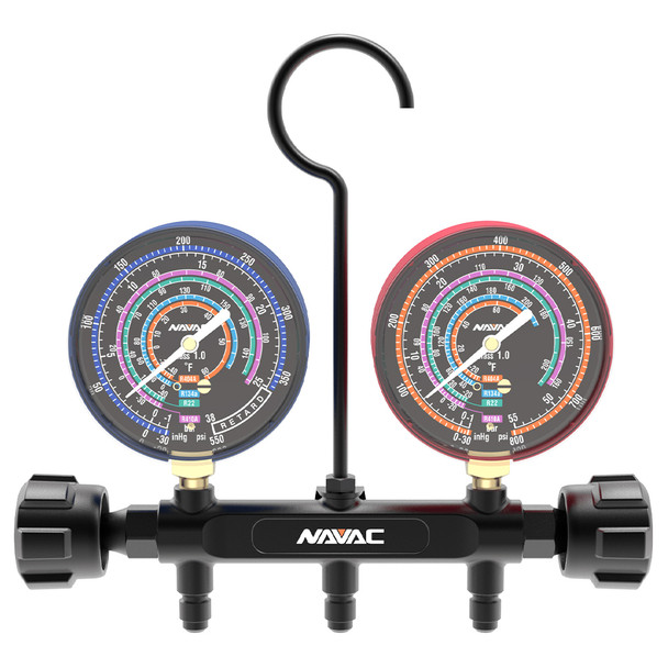 NAVAC NMG11A 3-1/8" Pro Series Manifold Gauge front