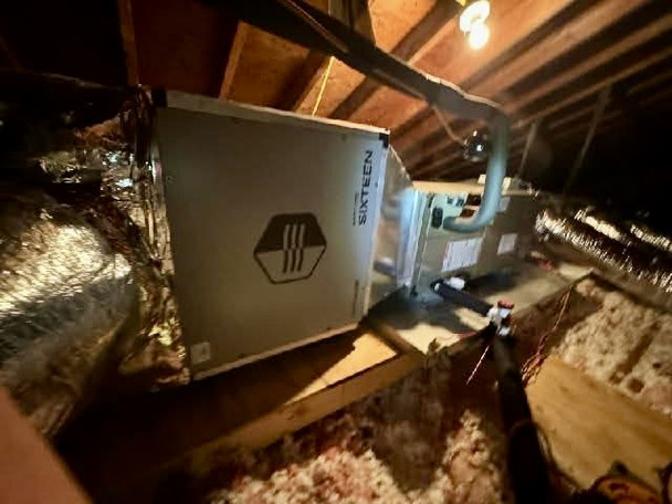 Dust Free Sixteen installed in attic space