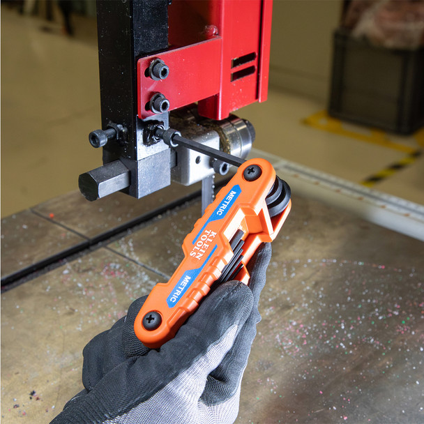 Klein Tools 70542 Compact Folding Hex Key Set SAE in use