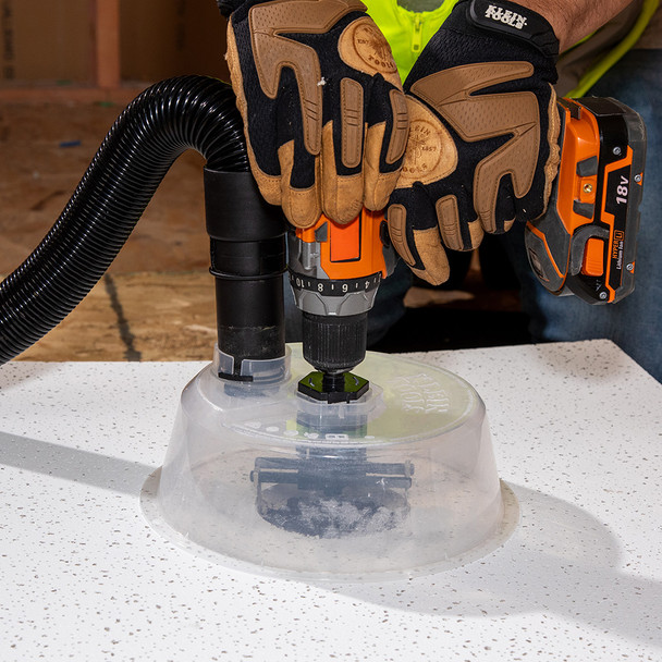 Klein Tools 53710 Adjustable Hole Saw with Auto-Set Arms 2" - 7" ceiling tiles