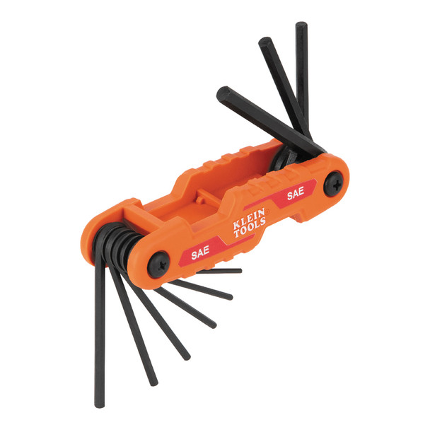 Klein Tools SAE Folding Hex Key 9 Piece Set