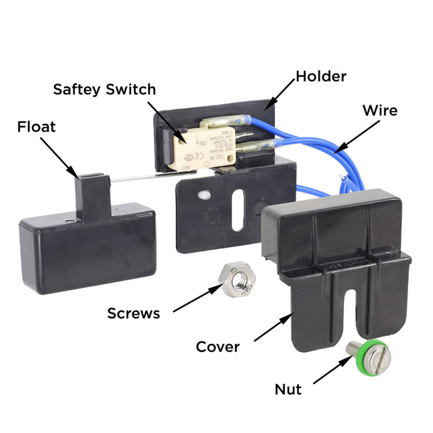 Beckett 1502UR Drain Pan Overflow Safety Switch includes