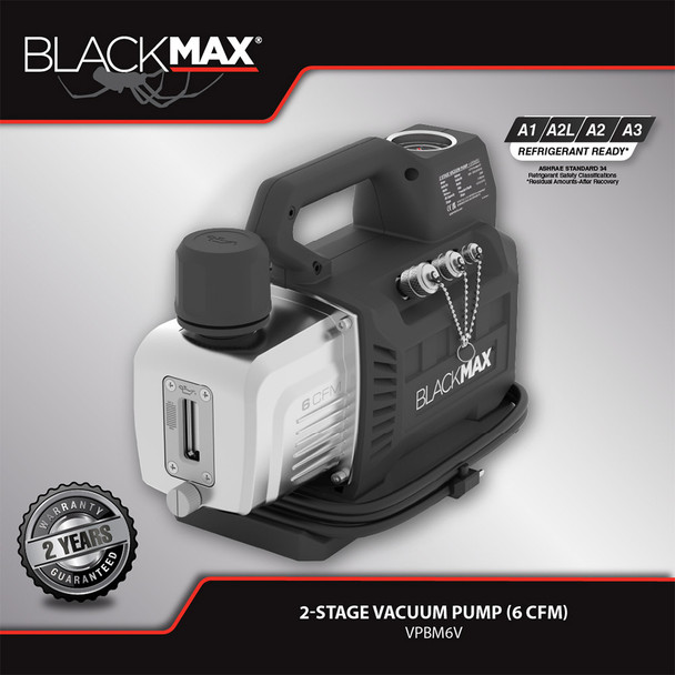 CPS BlackMax VPBM6V 6 CFM Vacuum Pump product image