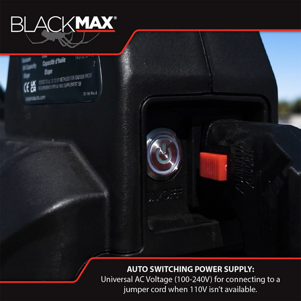 CPS BlackMax VPBM6V 6 CFM Vacuum Pump auto switching power supply